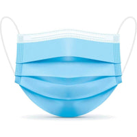 100-Pack: 3 Layer Disposable Protective Face Masks