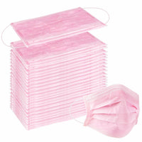 100-Pieces: Disposable 3 Ply Earloop Face Masks