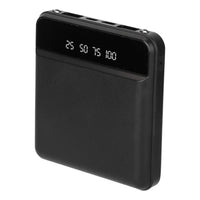 10000 mAh Portable Powerbank Mini with Dual USB Ports LCD Display