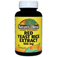 Nature's Blend S Red Yeast Rice Extract 600 Mg 60 Capsules
