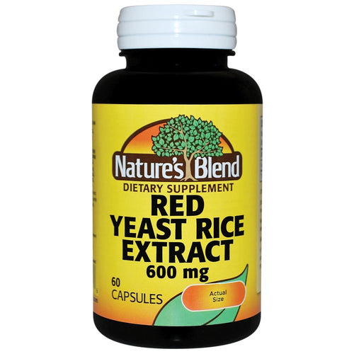 Nature's Blend S Red Yeast Rice Extract 600 Mg 60 Capsules