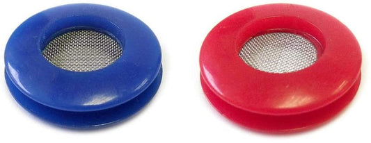 50 Red & 50 Blue Polyurethane Seal With Filter Gladhand 100 PACK | 10017RBF