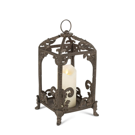 GG Collection 95167 Medium Metal Acanthus Leaf Lantern EasyOptionXY LLC