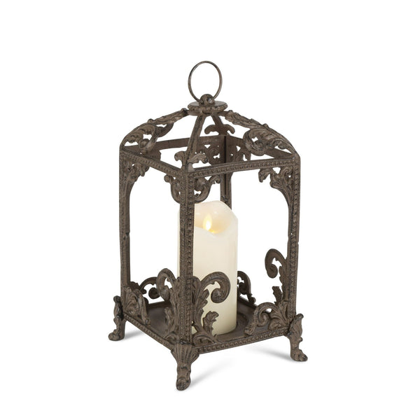 GG Collection 95167 Medium Metal Acanthus Leaf Lantern EasyOptionXY LLC