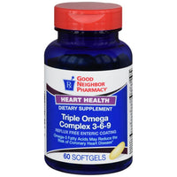 GNP Triple Strength Omega 3-6-9 Complex, Enteric Coated Softgels (60 Count)