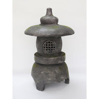 Hi-Line Gifts 25" Stone Multi Purpose Pagoda Lantern with Magnetic Door EasyOptionXY LLC