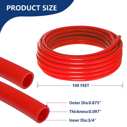 3/4" 100ft PEX-A Pipe (Red & Cutter) Plumbingsell