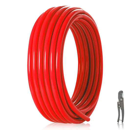 1/2" 100ft PEX-B Pipe (Red & Cutter) Plumbingsell