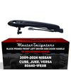 Exterior Door Handle Black Primed Replacement for Nissan Cube (09-14), Juke (11-17), Versa (14-24) OE Part # 80640-1FE0B | Front Left Driver Side w/ Keyhole Cover