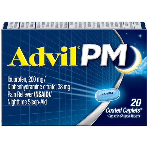 Advil PM Pain and Headache Reliever Ibuprofen Caplets; 20 Count EasyOptionXY LLC