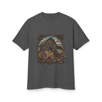 Weathered Barn and Wildflowers Tee
