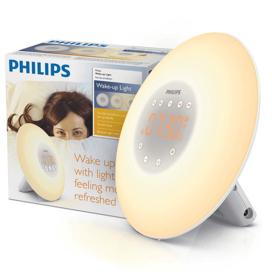 Philips Wake-Up Light, Sunrise Simulation, Bedside Lamp, Snooze Function, HF3500/60 EasyOptionXY LLC