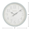 FirsTime & Co. Teal Bellamy Wall Clock, Farmhouse, Analog, 24 x 2 x 24 in EasyOptionXY LLC