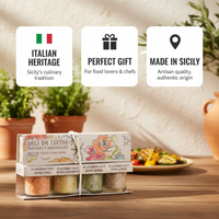 Artigiani dei Sapori, 4 Flavor Pack, Infused Sicilian Salts