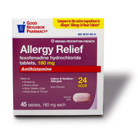 GNP Fexofenadine HCl 180 mg, 24-Hour Allergy Tablets (45 Count)
