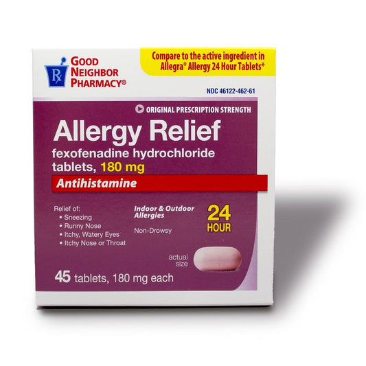 GNP Fexofenadine HCl 180 mg, 24-Hour Allergy Tablets (45 Count)