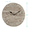 La Crosse Clock 12-inch Sunwashed Wood Brown Quartz Analog Clock, 404-3430W EasyOptionXY LLC
