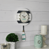 FirsTime & Co. White Oar Pendulum Wall Clock, Coastal, Analog, 8 x 2.5 x 17.5 in EasyOptionXY LLC
