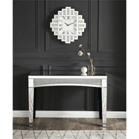 Lavina Wall Clock in Mirrored & Faux Diamonds EasyOptionXY LLC