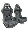 2nd Option Racing 1020BK/JA Reclinable Racing Seats – Black Suede