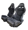 2nd Option Racing 1020BK/JA Reclinable Racing Seats – Black Suede