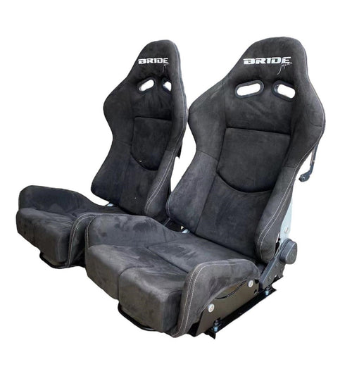 2nd Option Racing 1020BK/JA Reclinable Racing Seats – Black Suede