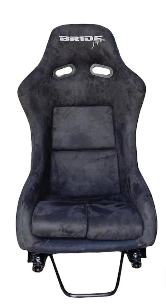 2nd Option Racing 1022BB Reclinable Racing Seats – Black Suede