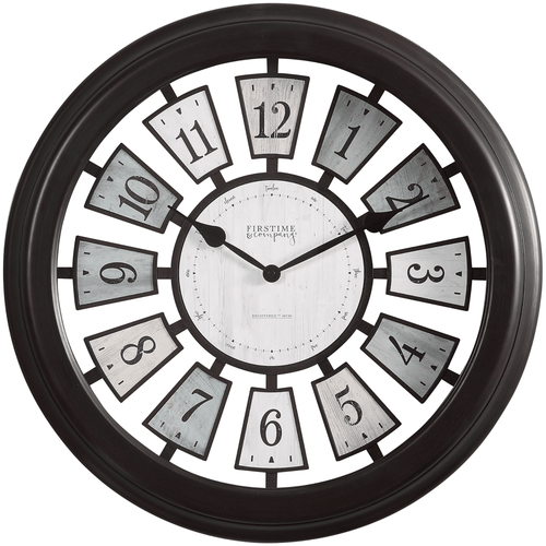 FirsTime & Co. Bronze Mercantile Plaques Wall Clock, Modern, Analog, 22.5 x 2.75 x 22.5 in EasyOptionXY LLC