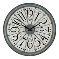 La Crosse Clock 20" Antique Gray Contemporary Quartz Analog Wall Clock, 404-3950 EasyOptionXY LLC