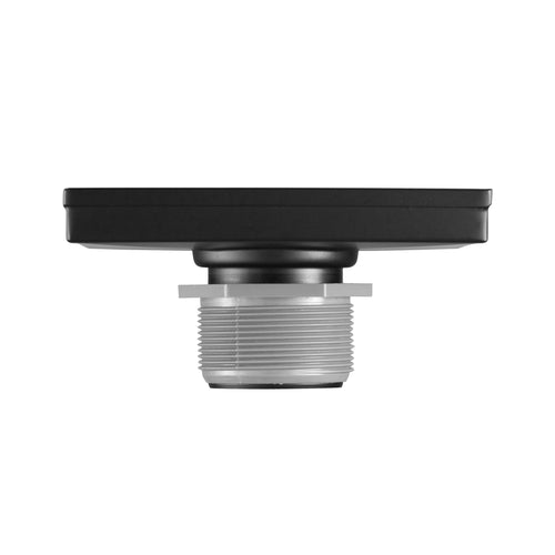 4" Square Shower Drain, Square Hole Pattern Shower Drain, Matte Black Polished 304 Stainless Steel Linear Drain with Levelingft & Hair Strainer