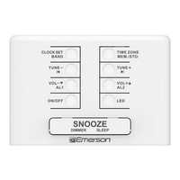 Emerson Smartset PLL AM/FM Dual Alarm Clock Radio with 0.9" Blue LED Display and LED D¨¦cor, CKS1500 EasyOptionXY LLC