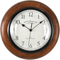 FirsTime & Co. Brown Harrington Whisper Wall Clock, Traditional, Analog, 11.5 x 2 x 11.5 in EasyOptionXY LLC