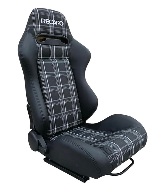 2nd Option Racing 1035 Reclinable Racing Seats – Black/Plaid