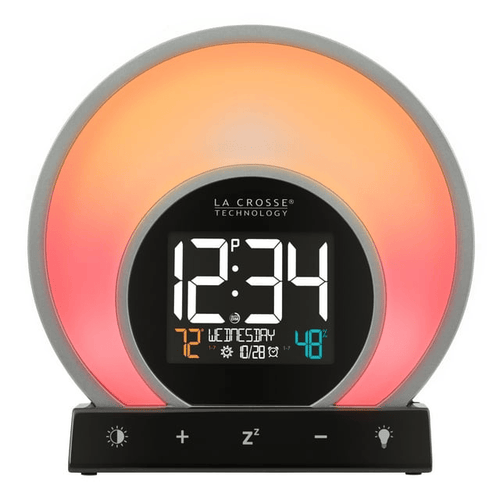 La Crosse Technology Soluna Black Digital Light Wake Up Alarm Clock with USB, C79141 EasyOptionXY LLC