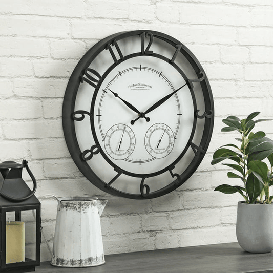 FirsTime & Co. Bronze Park Outdoor Wall Clock, Traditional, Analog, 18 x 2 x 18 in EasyOptionXY LLC