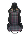 2nd Option Racing 1039R Reclinable Racing Seats – Red/Black