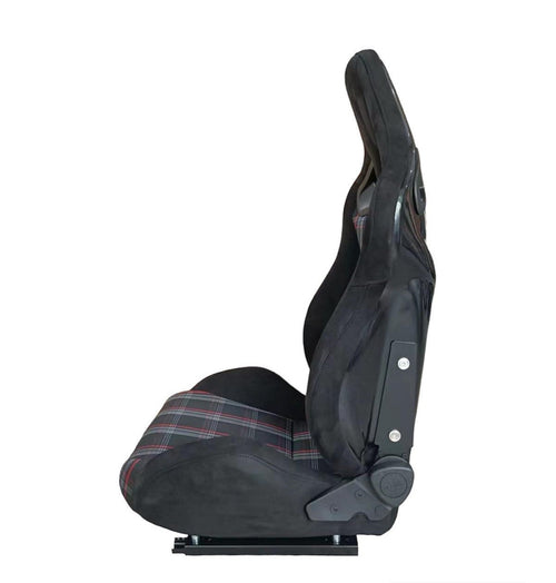 2nd Option Racing 1039R Reclinable Racing Seats – Red/Black