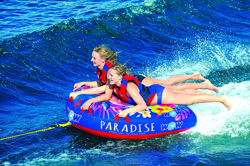 WOW Sports Paradise 2 Person 2P Soft Top Towable (22-WTO-3983)
