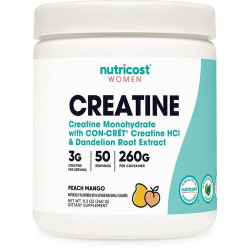 Nutricost Creatine Monohydrate Powder for Women (Peach Mango), Gym Supplement, 50 Servings EasyOptionXY LLC