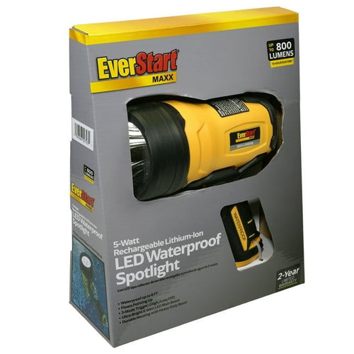 EverStart Maxx SL8WE Portable Waterproof, Rechargeable 800 Lumen LED Spotlight EasyOptionXY LLC