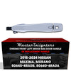 Exterior Door Handle Chrome Replacement for Nissan Maxima (2016-2024), Murano (2015-2024) OE Part # 80640-4RA0B, 80640-4RA0A | Front Left Driver Side w/ Keyhole Cover