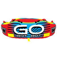 WOW Watersports Go Bot 3 Person Towable Water Tube For Pool and Lake (18-1050) Jupiter Gear