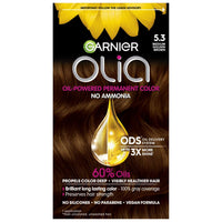 Olia Medium Golden Brown 5.3 No Ammonia  Oil Powered Permanent Color 1Ea