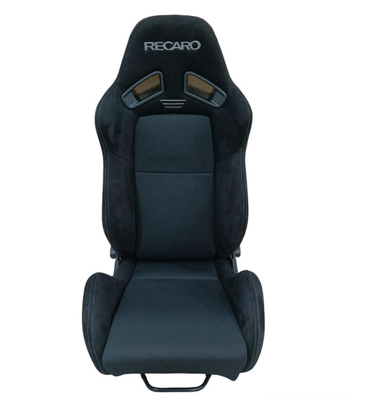 2nd Option Racing 1052 Race Master Reclinable Seats – Black Suede/Cloth