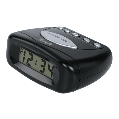 Equity 31003 Small Black Battery-Powered Digital Alarm Clock EasyOptionXY LLC