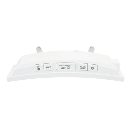 La Crosse Technology Curved Mirrored LED White Corded Electric Alarm Clock with USB, 602-249 EasyOptionXY LLC