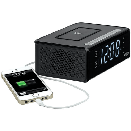 JENSEN QiCR-200 Dual Alarm Clock Radio with Qi Charging EasyOptionXY LLC