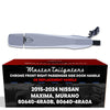 Exterior Door Handle Chrome Replacement for Nissan Maxima (2016-2024), Murano (2015-2024) OE Part # 80640-4RA0B, 80640-4RA0A | Front Right Passenger Side w/o Keyhole Cover