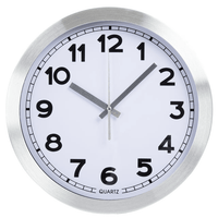 Everyday Home 12 Inch Brushed Aluminum Wall Clock EasyOptionXY LLC