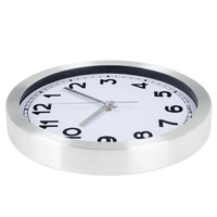 Everyday Home 12 Inch Brushed Aluminum Wall Clock EasyOptionXY LLC